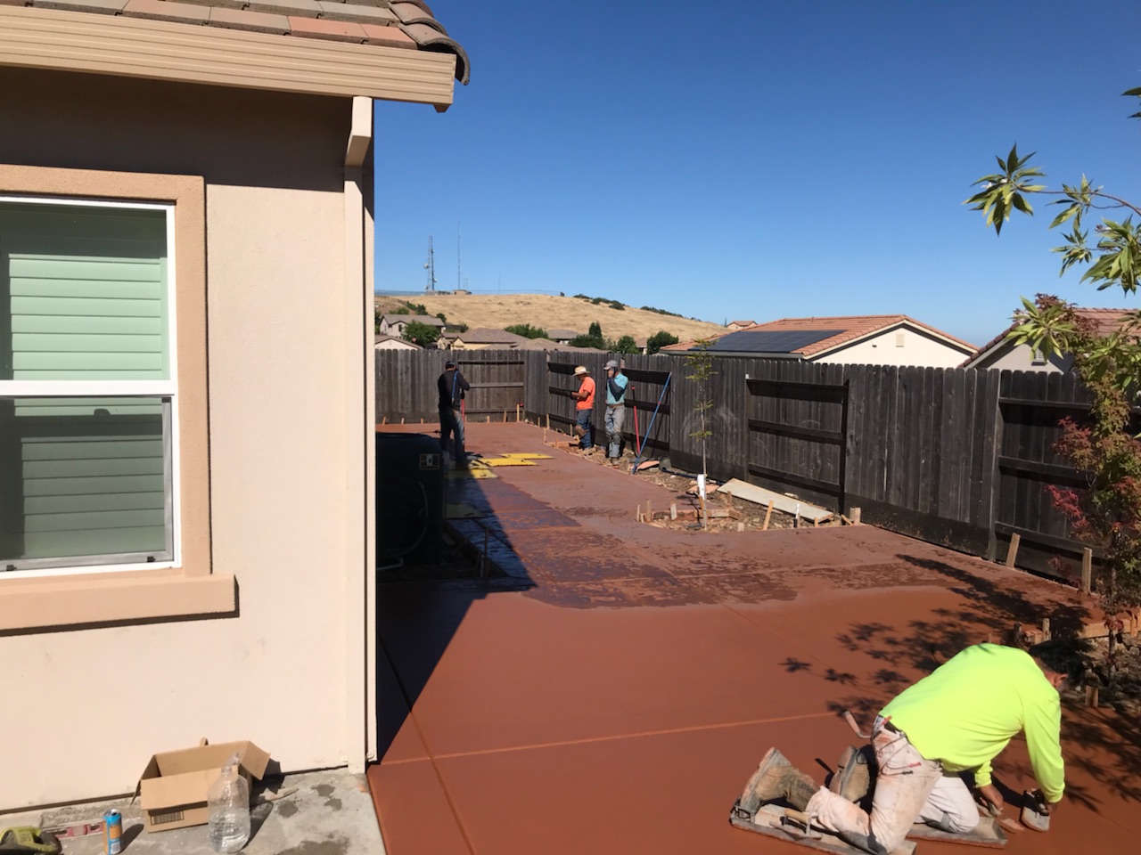 An image of colored concrete in Oxnard.