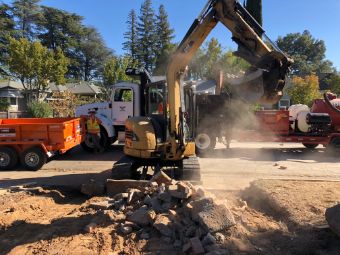 An image of concrete driveway works in Oxnard.