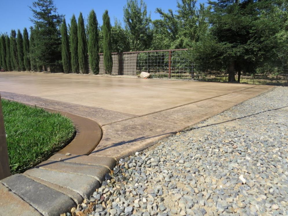 A picture of stained concrete in Oxnard.