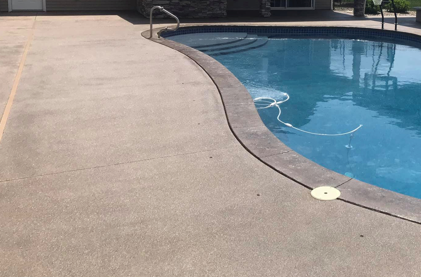 this image shows pool deck in Oxnard, California